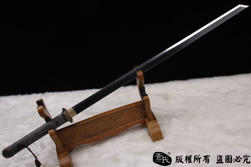 无影唐刀-t10烧刃-珍珠鱼皮手柄