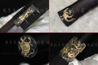 鎏金四圣高端八面汉剑-古法锻造-精工版