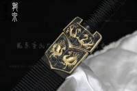 鎏金四圣高端八面汉剑-古法锻造-精工版