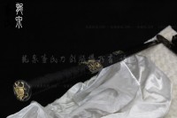 鎏金四圣高端八面汉剑-古法锻造-精工版