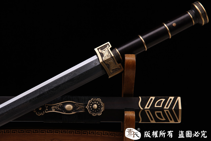 黑檀如意剑-百炼钢八面