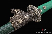 经典铜装诸刃鱼皮唐剑