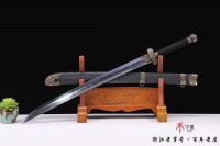 龙腾纹黑金古刀