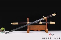 紫檀木百炼钢武术剑